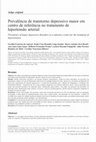 Research paper thumbnail of Prevalência de transtorno depressivo maior em centro de referência no tratamento de hipertensão arterial