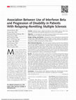 Research paper thumbnail of INterferon beta and long-term disability in multiple sclerosis