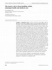 Research paper thumbnail of The nurse's role in drug handling within municipal health and medical care