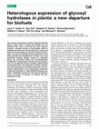 Research paper thumbnail of Heterologous expression of glycosyl hydrolases in planta: a new departure for biofuels