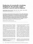 Research paper thumbnail of Production of systemically circulating Hedgehog by the intestine couples nutrition to growth and development