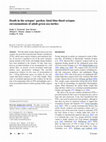 Research paper thumbnail of Death in the octopus' garden: fatal blue-lined octopus envenomations of adult green sea turtles