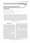 Research paper thumbnail of Density of an environmental weed predicts the occurrence of the king brown snake (Pseudechis australis) in central Australia