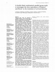 Research paper thumbnail of A double blind, randomised, parallel group study to investigate the dose equivalence of Dysport  and Botox  in the treatment of cervical dystonia