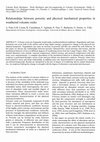 Research paper thumbnail of Relationships between porosity and physical mechanical properties in weathered volcanic rocks