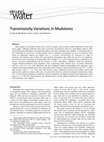 Research paper thumbnail of Transmissivity variations in mudstones