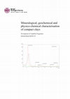 Research paper thumbnail of Mineralogical, geochemical and physico-chemical characterisation of compact clays