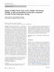 Research paper thumbnail of Impact of Milk Protein Type on the Viability and Storage Stability of Microencapsulated Lactobacillus acidophilus NCIMB 701748 Using Spray Drying