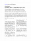 Research paper thumbnail of Unpredicted effects of Ankaferd® on cartilage tissue