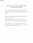 Research paper thumbnail of Risk of drug-related mortality during periods of transition in methadone maintenance treatment: A cohort study