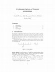 Research paper thumbnail of Cyclotomic factors of Coxeter polynomials