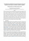 Research paper thumbnail of Investigating relationships between internal marketing practices and employee organizational commitment in the foodservice industry