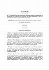 Research paper thumbnail of Ley 715 de diciembre 21 de 2001 control, organizacion y vigilancia