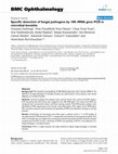 Research paper thumbnail of Specific detection of fungal pathogens by 18S rRNA gene PCR in microbial keratitis