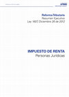 Research paper thumbnail of IMPUESTO DE RENTA Personas Jurídicas