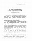 Research paper thumbnail of The Fixing of the Oral Mishnah and the Displacement of Meaning