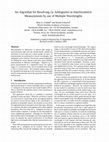 Research paper thumbnail of Algorithm for resolving 2π ambiguities in interferometric measurements by use of multiple wavelengths