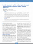 Research paper thumbnail of From the laboratory to the field and back again: Morningside Academy's 32 years of improving students' academic performance