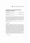 Research paper thumbnail of Possibilistic Linear Programming with Fuzzy If-Then Rule Coefficients