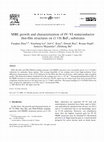 Research paper thumbnail of MBE growth and characterization of IV–VI semiconductor thin-film structures on (110) BaF 2 substrates