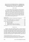 Research paper thumbnail of THE STATE OF INTERNATIONAL COMMERCIAL ARBITRATION IN TANZANIA: A COMPARATIVE CRITIQUE AND CALL FOR THE REFORM