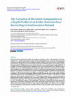 Research paper thumbnail of The Variation of Microbial Communities in a Depth Profile of an Acidic, Nutrient-Poor Boreal Bog in Southwestern Finland