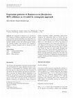 Research paper thumbnail of Expression patterns of Ruminococcus flavefaciens 007S cellulases as revealed by zymogram approach