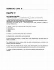 Research paper thumbnail of AUTOEVALUACIONES DERECHO CIVIL III