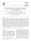 Research paper thumbnail of Prevention of the areca nut extract-induced unscheduled DNA synthesis of gingival keratinocytes by vitamin C and thiol compounds