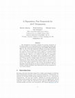 Research paper thumbnail of A Dependency Pair Framework for A ∨ C-Termination