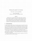 Research paper thumbnail of Solving the quintic by iteration