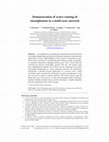 Research paper thumbnail of Demonstration of active routing of entanglement in a multi-user network