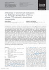 Research paper thumbnail of Influence of aluminium inclusions on dielectric properties of three-phase PZT–cement–aluminium composites