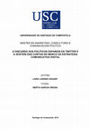 Research paper thumbnail of O DISCURSO DOS POLÍTICOS ESPAÑOIS EN TWITTER E A XESTIÓN DAS CONTAS NO MARCO DA ESTRATEXIA COMUNICATIVA DIXITAL