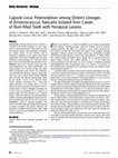 Research paper thumbnail of Capsule Locus Polymorphism among Distinct Lineages of Enterococcus faecalis Isolated from Canals of Root-filled Teeth with Periapical Lesions