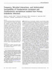 Research paper thumbnail of Frequency, Microbial Interactions, and Antimicrobial Susceptibility of Fusobacterium nucleatum and Fusobacterium necrophorum Isolated from Primary Endodontic Infections