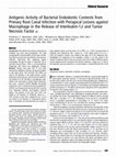 Research paper thumbnail of Antigenic Activity of Bacterial Endodontic Contents from Primary Root Canal Infection with Periapical Lesions against Macrophage in the Release of Interleukin-1β and Tumor Necrosis Factor α