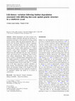 Research paper thumbnail of Life-history variation following habitat degradation associated with differing fine-scale spatial genetic structure in a rainforest cycad