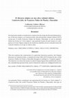 Research paper thumbnail of El discurso utópico en una obra colonial chilena: Cautiverio feliz, de Francisco Núñez de Pineda y Bascuñán