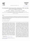 Research paper thumbnail of Crystallographic structure and surface composition of NbNx thin films grown by RF magnetron sputtering