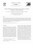 Research paper thumbnail of Surface modification of steel and cast iron to improve corrosion resistance in molten aluminium