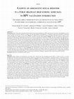 Research paper thumbnail of A survey on Adolescent sexuAl behAvior in A public brAziliAn high school: some dAtA to hpv vAccinAtion introduction