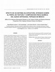 Research paper thumbnail of EFECTO DE UN SISTEMA SILVOPASTORIL INTENSIVO SOBRE EL PERFIL DE TEXTURA Y COMPOSICIÓN FÍSICO-QUÍMICA DEL QUESO ARTESANAL TEPEQUE DE MÉXICO Effect of an Intensive Silvopastoril System on the Texture Profile and Physico-Chemical Properties of the Tepeque Artisanal Cheese from Mexico