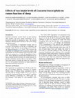 Research paper thumbnail of Effects of two intake levels of Leucaena leucocephala on rumen function of sheep