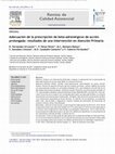 Research paper thumbnail of Adecuación de la prescripción de beta-adrenérgicos de acción prolongada: resultados de una intervención en Atención Primaria