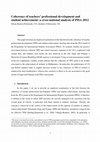 Research paper thumbnail of Coherence of teachers' professional development and student achievement: a cross-national analysis of PISA 2012