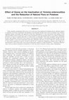 Research paper thumbnail of Effect of ozone on the inactivation of Yersinia enterocolitica and the reduction of natural flora on potatoes