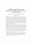 Research paper thumbnail of A FETI method with a mesh independent condition number for the iteration matrix