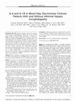 Research paper thumbnail of IL-6 and IL-18 in Blood May Discriminate Cirrhotic Patients With and Without Minimal Hepatic Encephalopathy