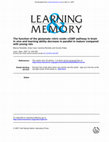 Research paper thumbnail of The function of the glutamate–nitric oxide–cGMP pathway in brain in vivo and learning ability decrease in parallel in mature compared with young rats